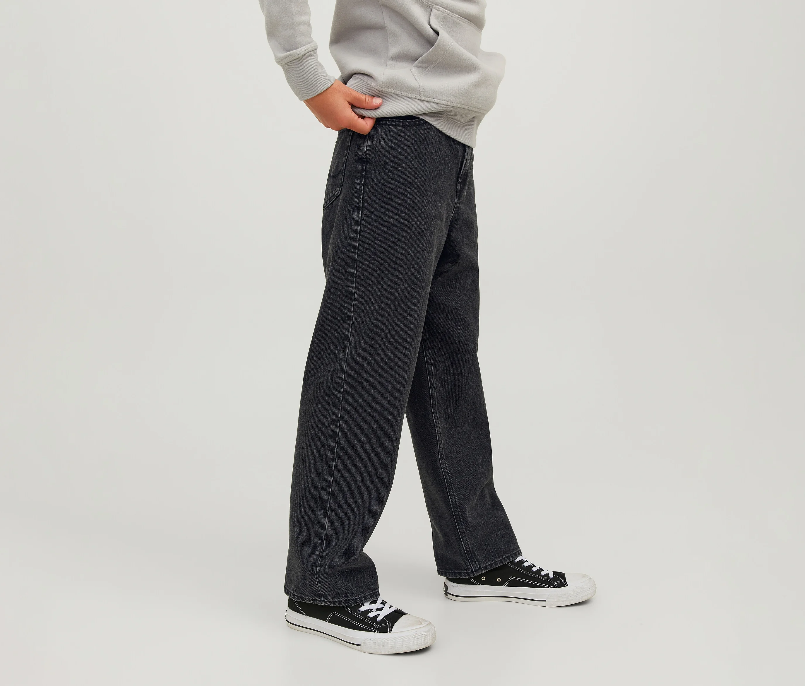 Jack & Jones, Jungen, Jeans, Boys Alex Original MF 823 Baggy Jeans, Schwarz, (146) - Image 6