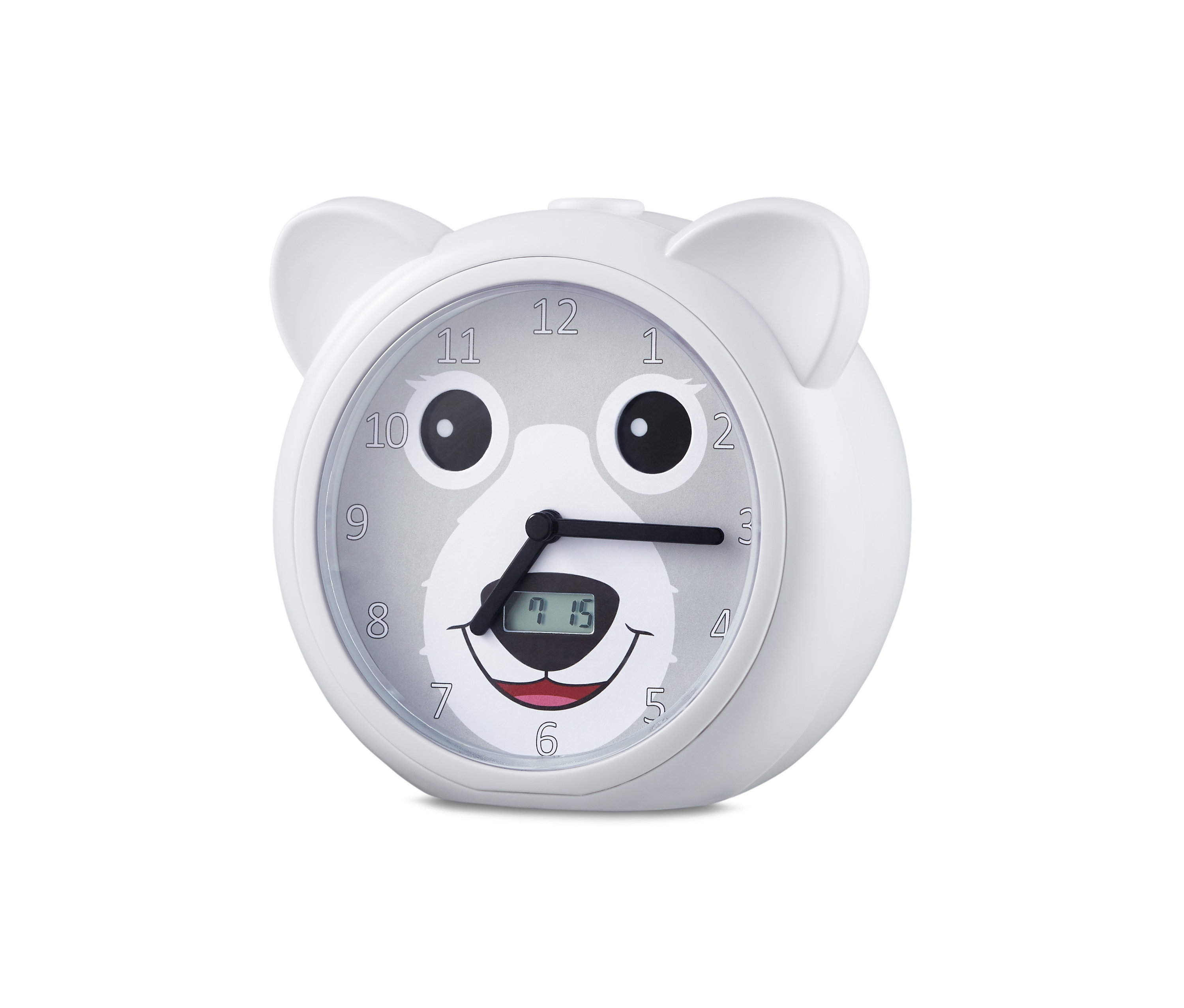 Weißer Bären-Schlaftrainer für Kinder.