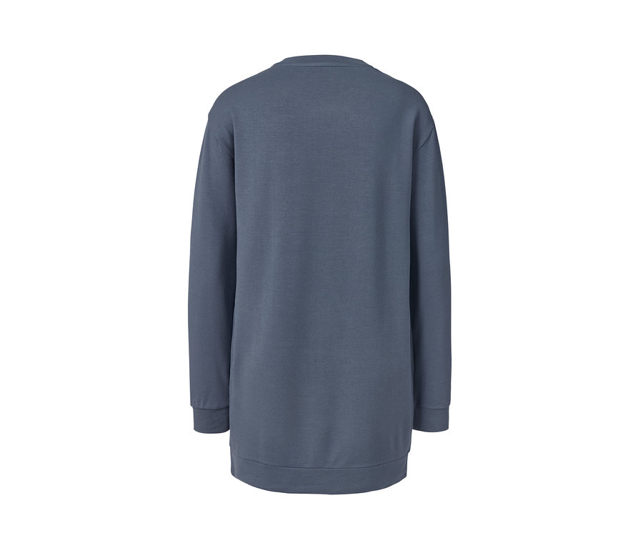 Blauer Leggings-Pyjama von hinten.