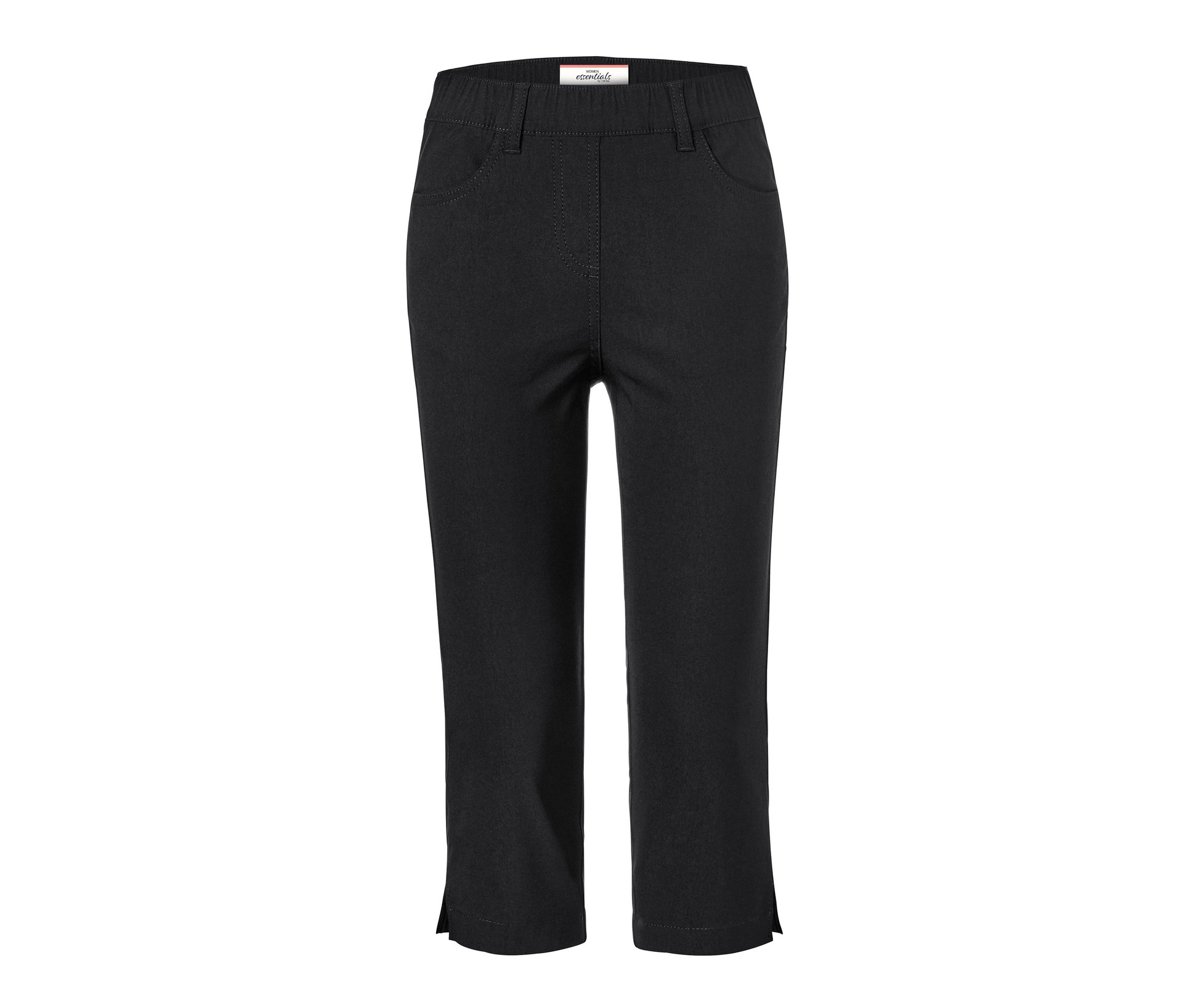 Bengalin-Hose in 3/4-Länge - Damen - Gr. 36 - schwarz - schwarz