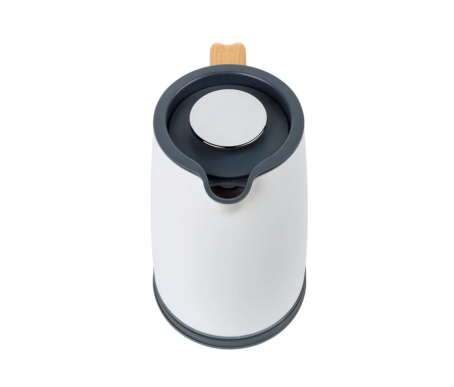 Detailansicht des weißen WILFA Wasserkochers »SPRING WKR-2000W«.