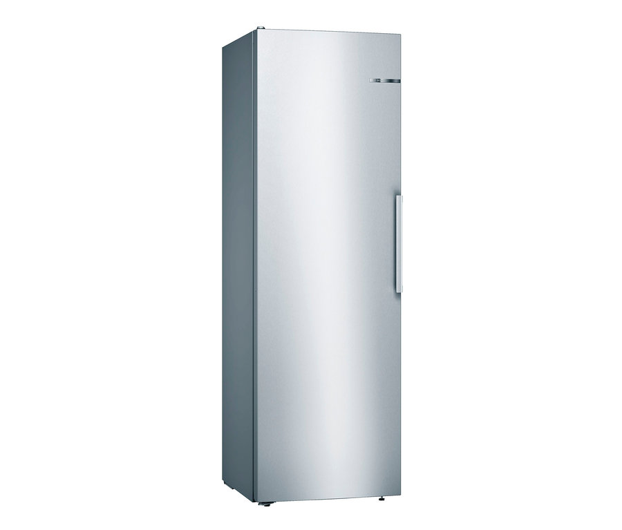 Silberner Bosch-Kühlschrank »KSV36VLDP« mit 346 Litern.