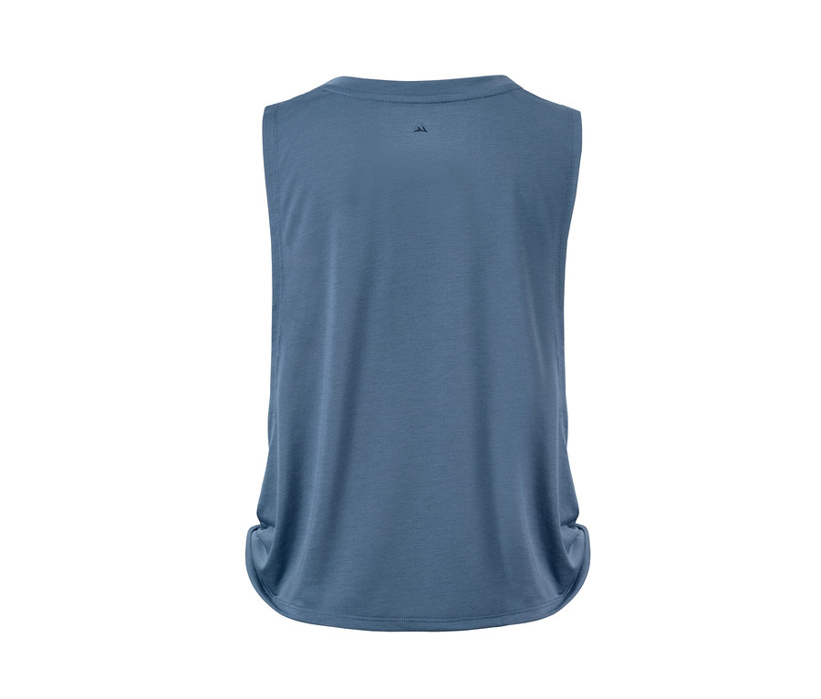 Blaues 2-in-1-Sporttop.