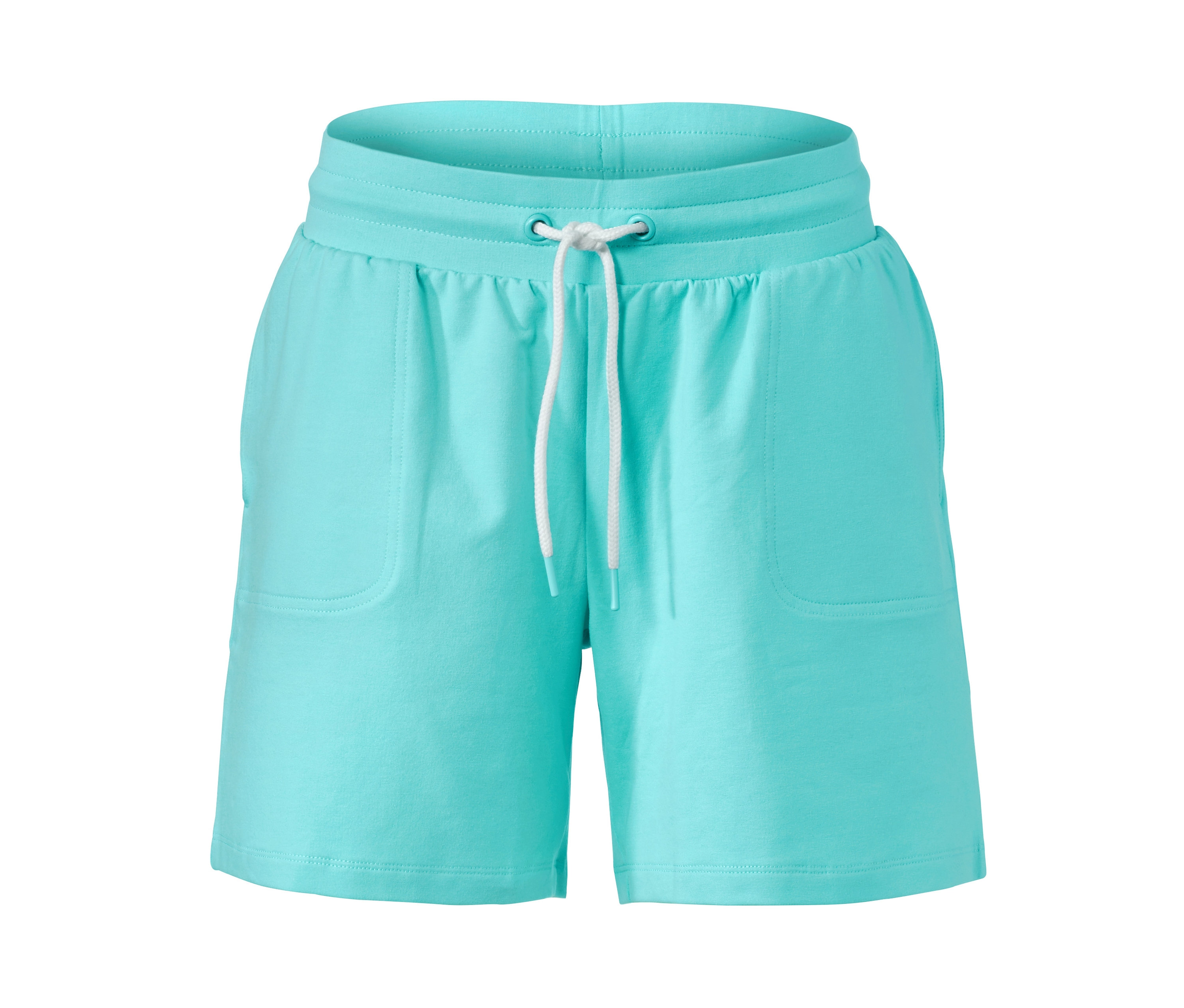 Aqua Jerseyshorts.