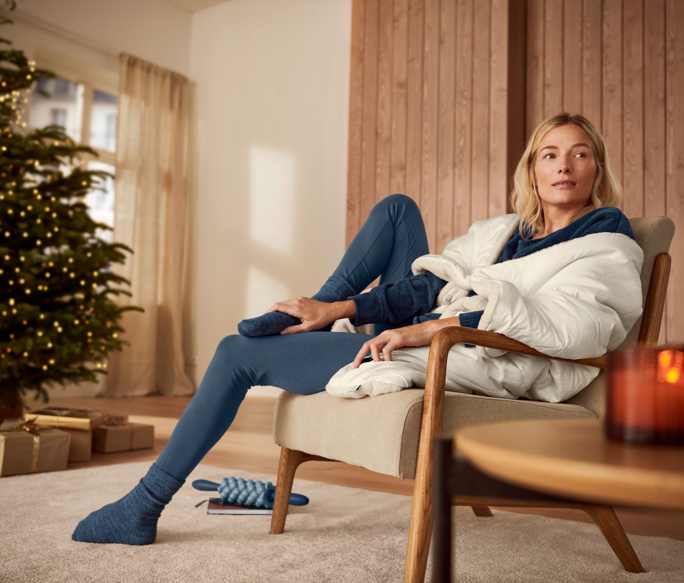 Thumbnail - Tchibo - Leggings-Pyjama - Damen - Gr. M - dunkelblau
