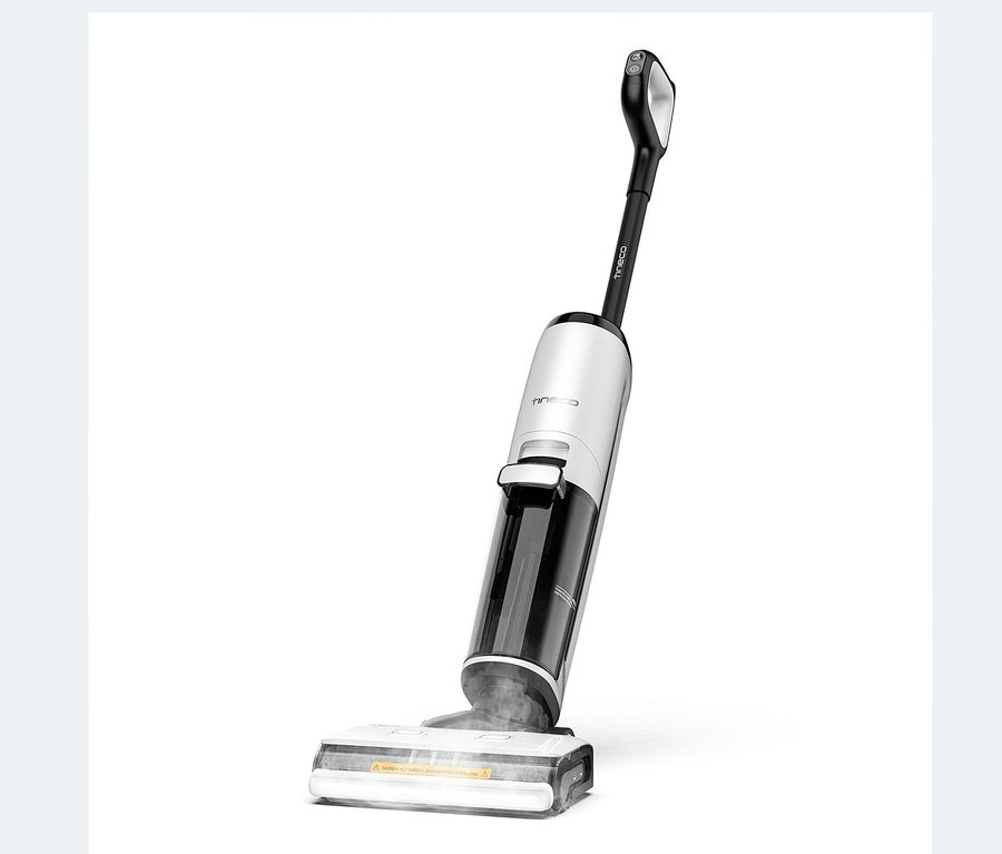 Der Tineco Floor One S7 Steam Plus in Weiß und Grau.