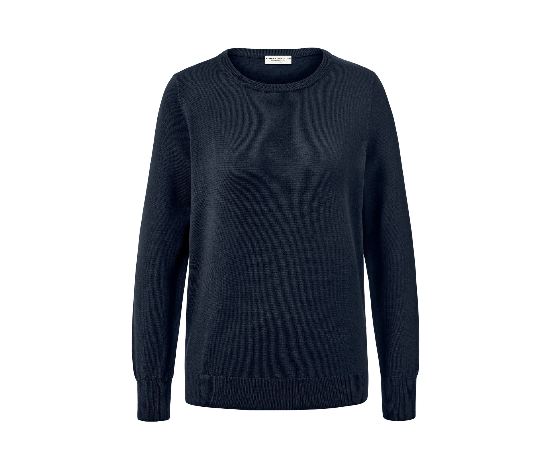 Merino-Feinstrickpullover - Damen - Gr. L - dunkelblau - dunkelblau
