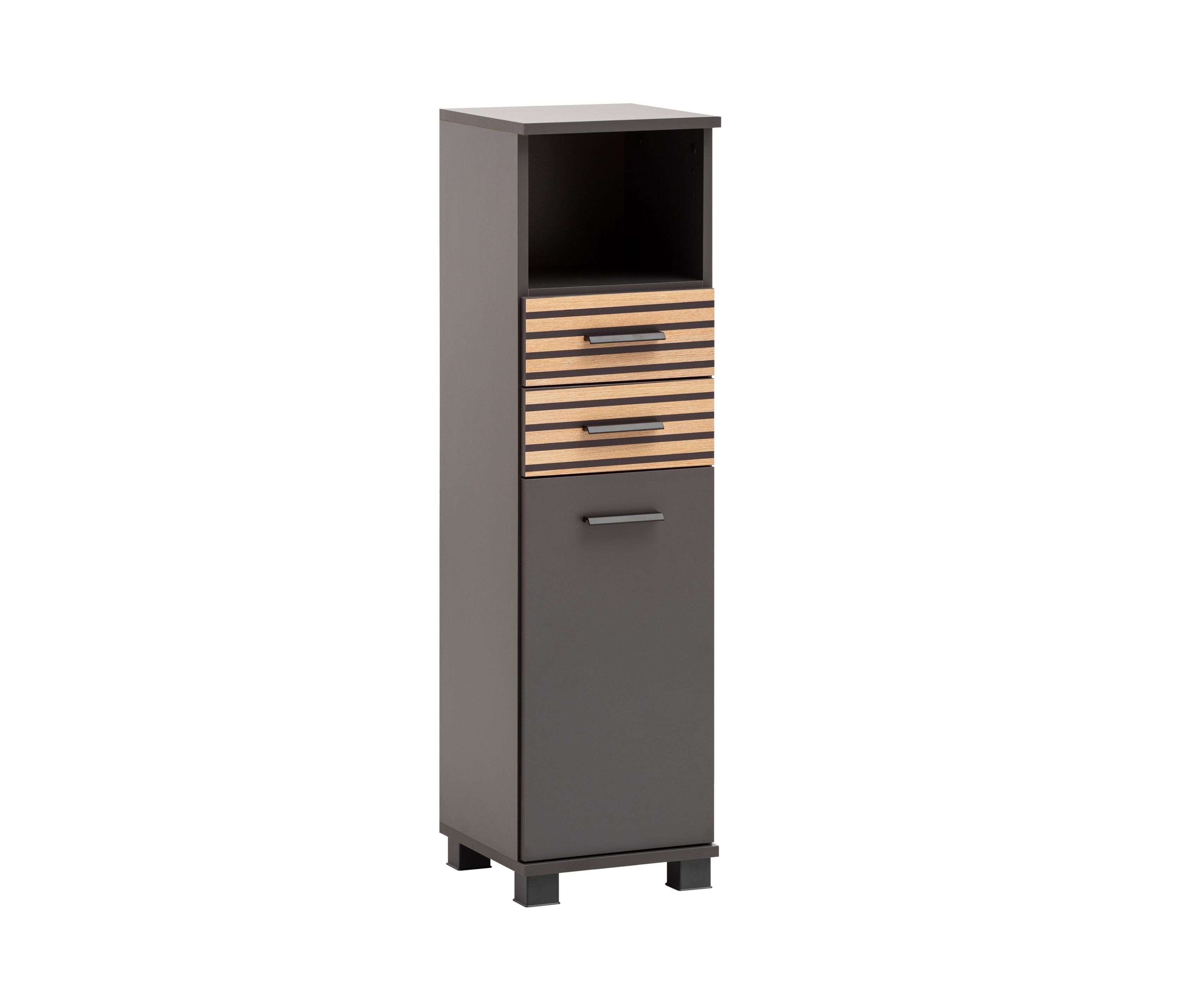 Tchibo - Highboard »Katta« - 30,5x32,5x110,5cm - anthrazit - Holz / Metall / Kunststoff