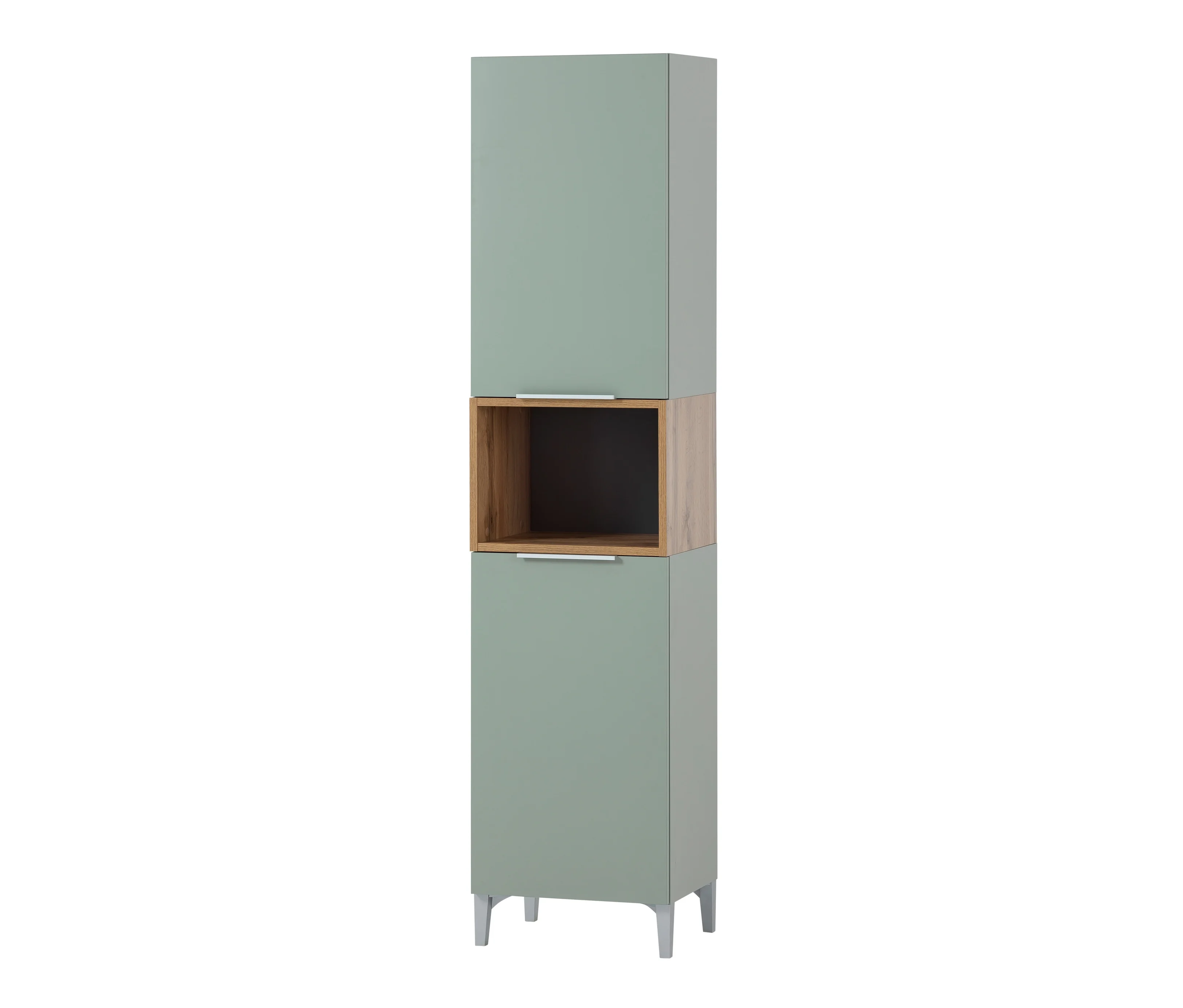 63,5cm günstig Kaufen-Tchibo - Hochschrank »Smilla« - 40x32x175,5cm - silber - Holz / Metall / Kunststoff. Tchibo - Hochschrank »Smilla« - 40x32x175,5cm - silber - Holz / Metall / Kunststoff <![CDATA[Hochschrank »Smilla« Farbe: Pistazie mit Eiche-Landhaus-D