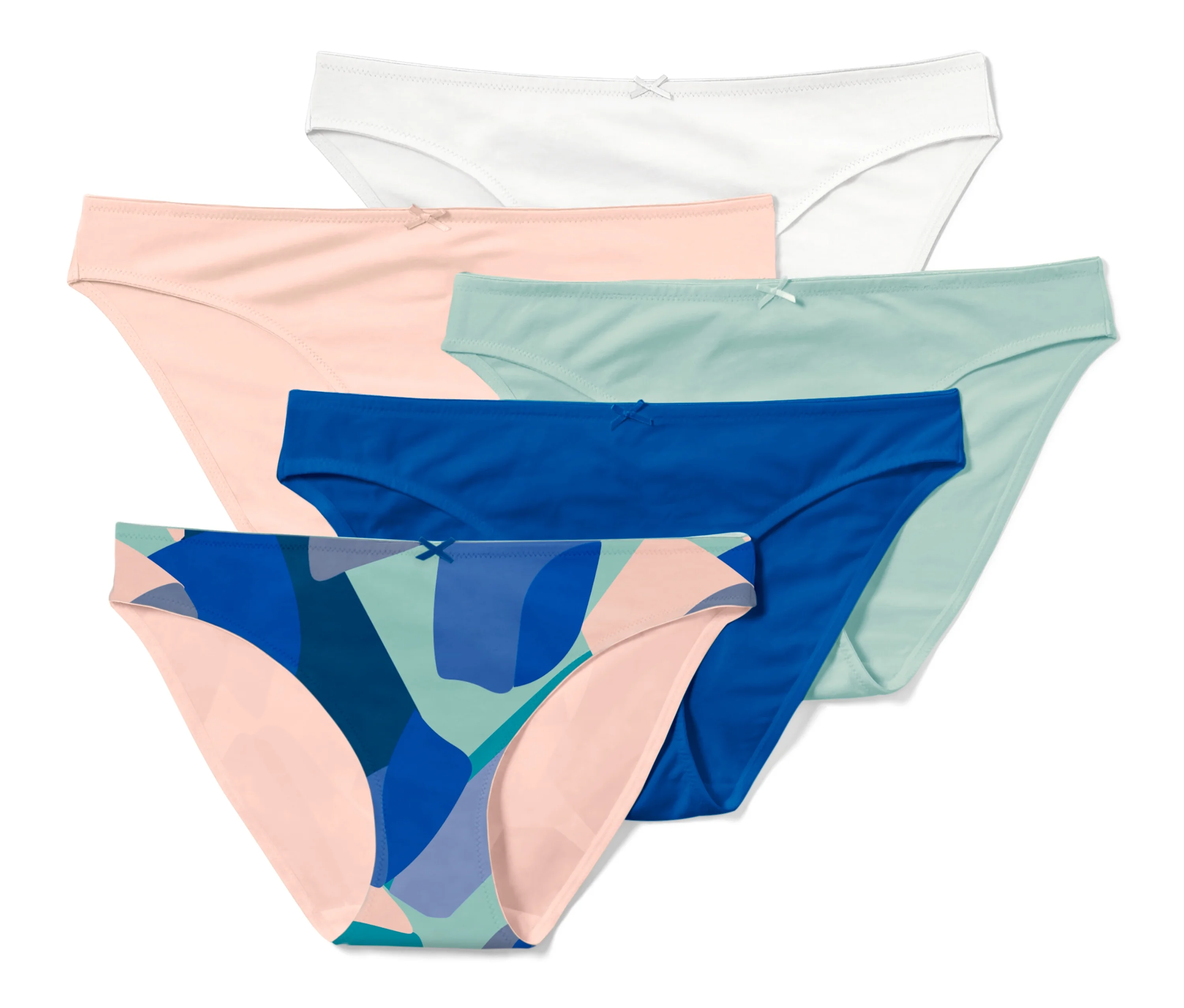 Blau am günstig Kaufen-Tchibo - 5 Slips - Damen - Gr. L - dunkelblau. Tchibo - 5 Slips - Damen - Gr. L - dunkelblau <![CDATA[5 Slips Farbe: 1x rosé, 1x mint, 1x weiß, 1x royalblau, 1x mit mehrfarbigem Alloverprint Material: 95% Baumwolle (Unterstützt die Intitative Cotton made 