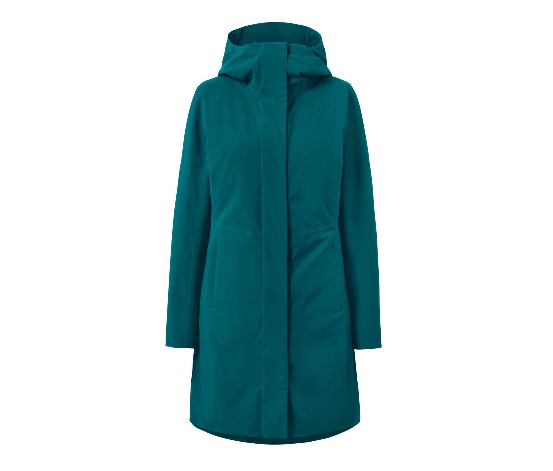 In-1-Outdoormantel mit Weste - Damen - Gr. 38 - petrol - petrol