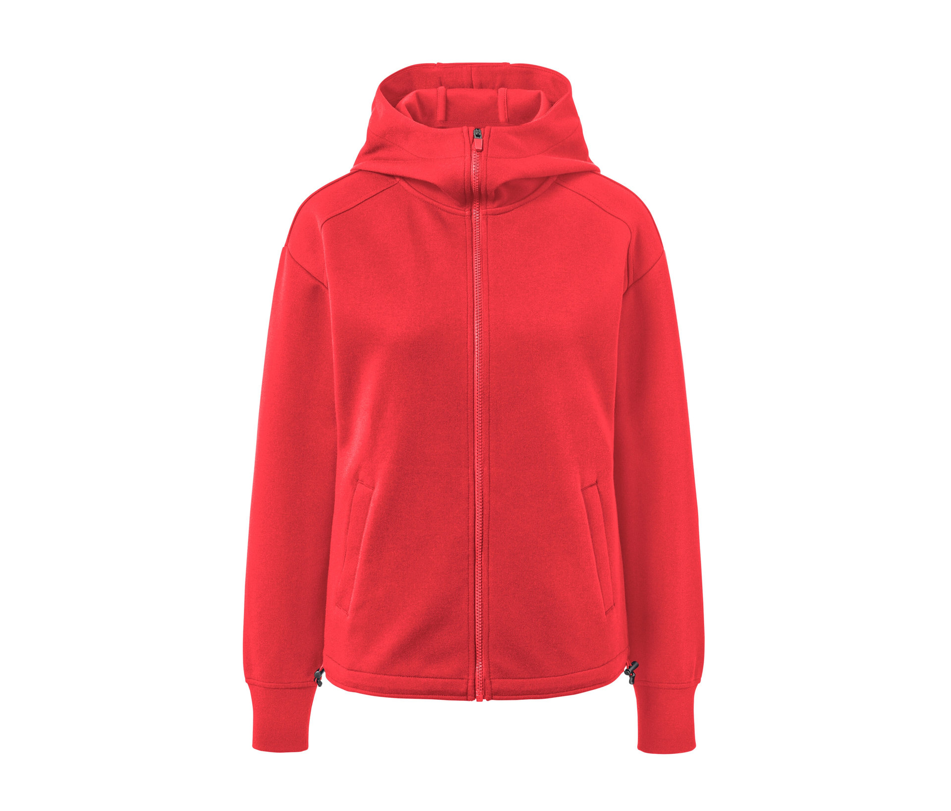 Kapuzen-Sweatjacke - Damen - Gr. S - rot - rot