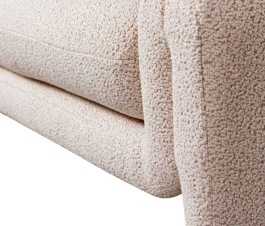 Detailansicht der beigen BePureHome Bank »Zone«.