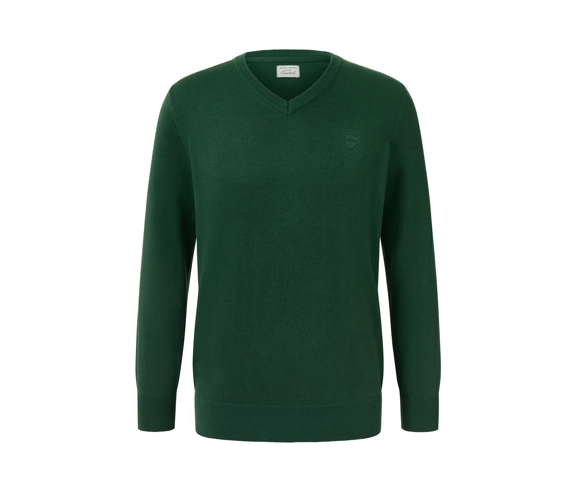 Pullover mit V-Ausschnitt - Herren - Gr. 4XL - dunkelgrün - dunkelgrün