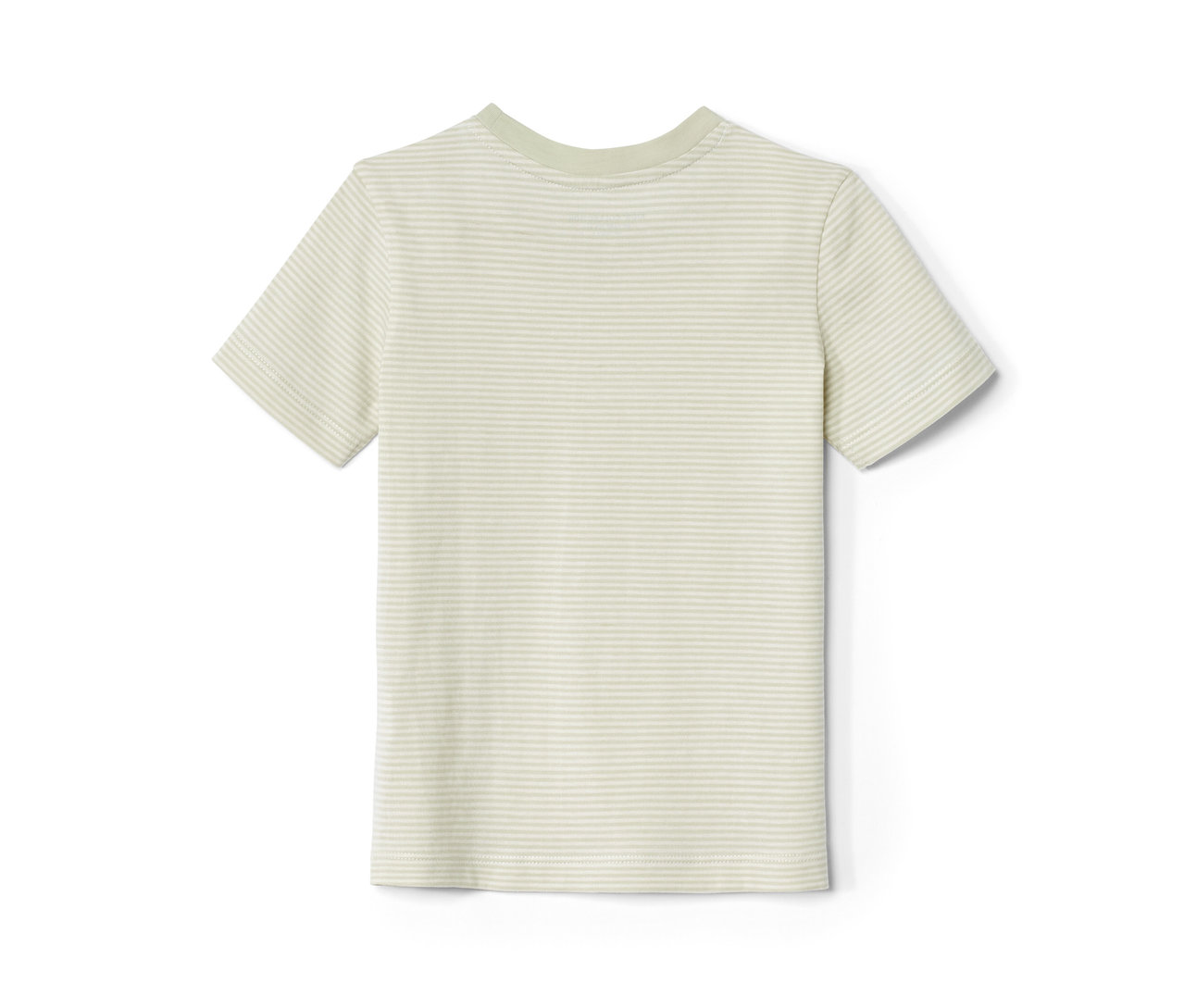 Gestreiftes 2 Kinder-T-Shirts mit kurzen Ärmeln.