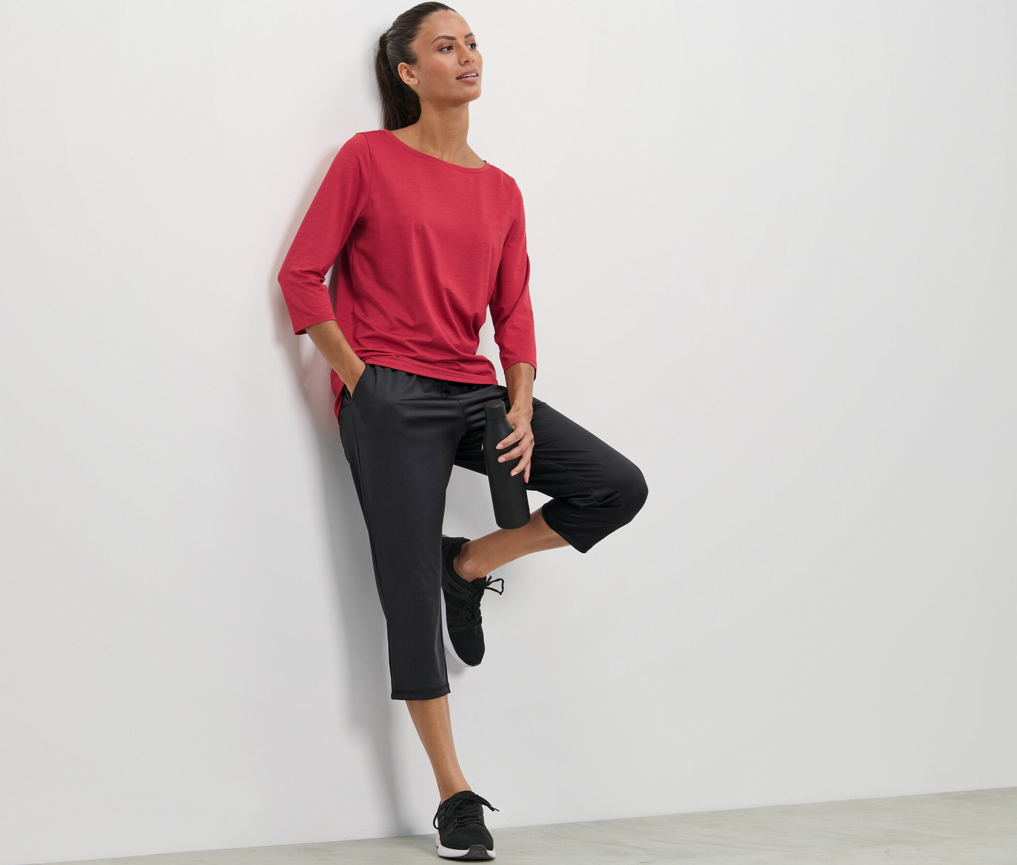 Thumbnail - Tchibo - 3/4-Sporthose - Damen - Gr. S - schwarz