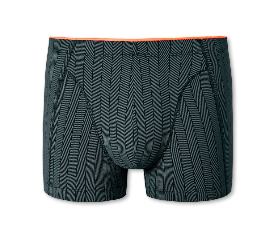 SCHIESSER Slipboxer mit Fischgrätmuster.