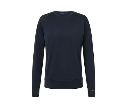 Dunkelblaues Funktions-Sweatshirt.