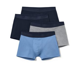 2x dunkelblau, 1x rauchblau, 1x grau meliert