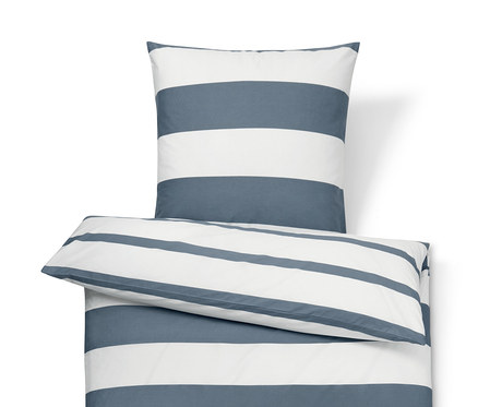 Perkal-Bettwäsche, gestreift, Normalgröße