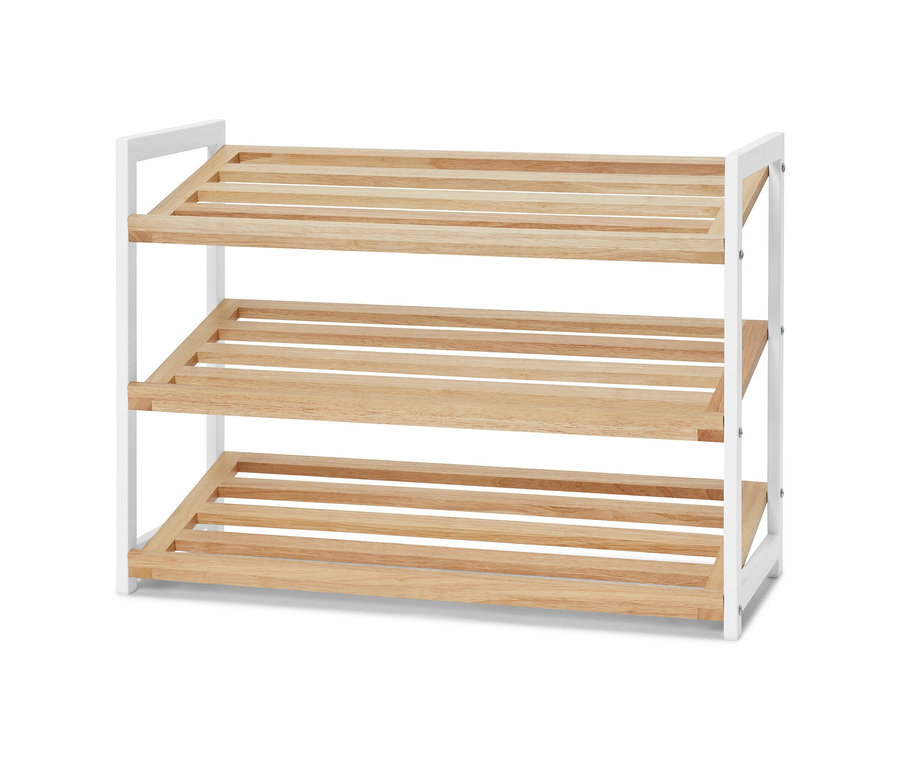 Schuhregal mit 3 Ebenen.