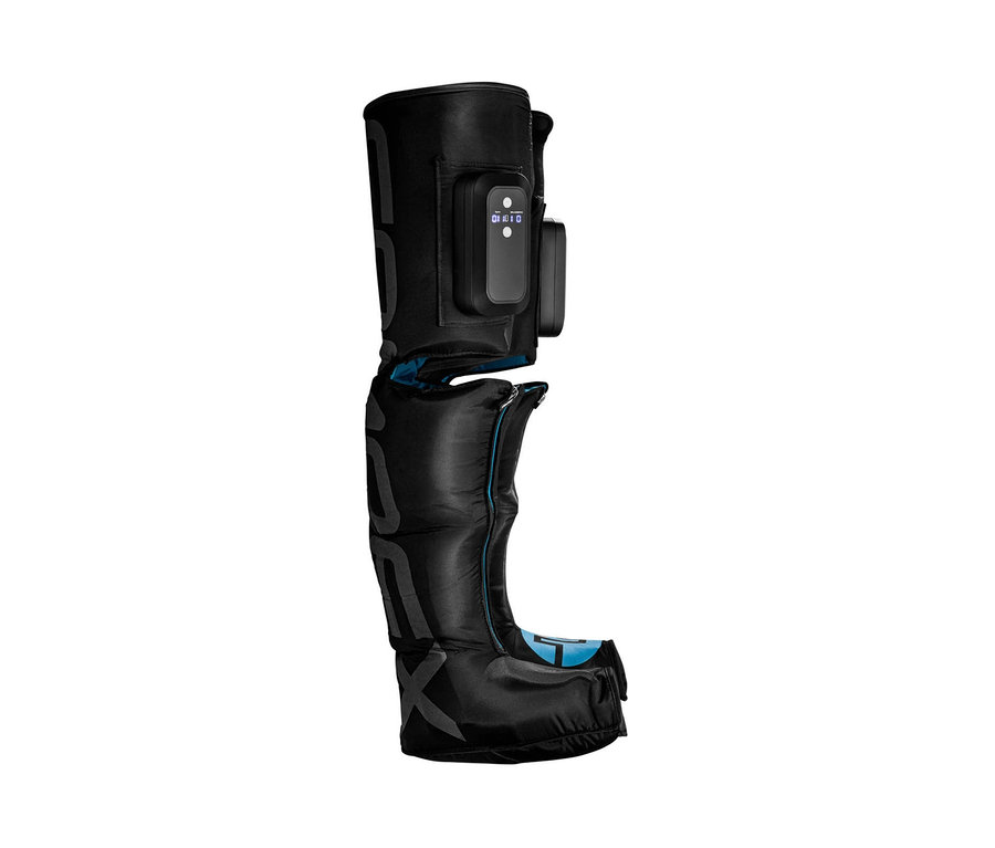 Ein einzelner schwarzer Compex Kompressionsstiefel »Ayre«.