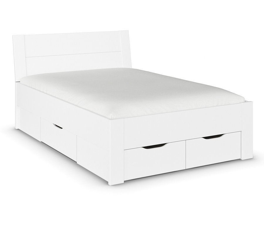 Weißes rauch Bett »Aditio Beds«, 140 cm.