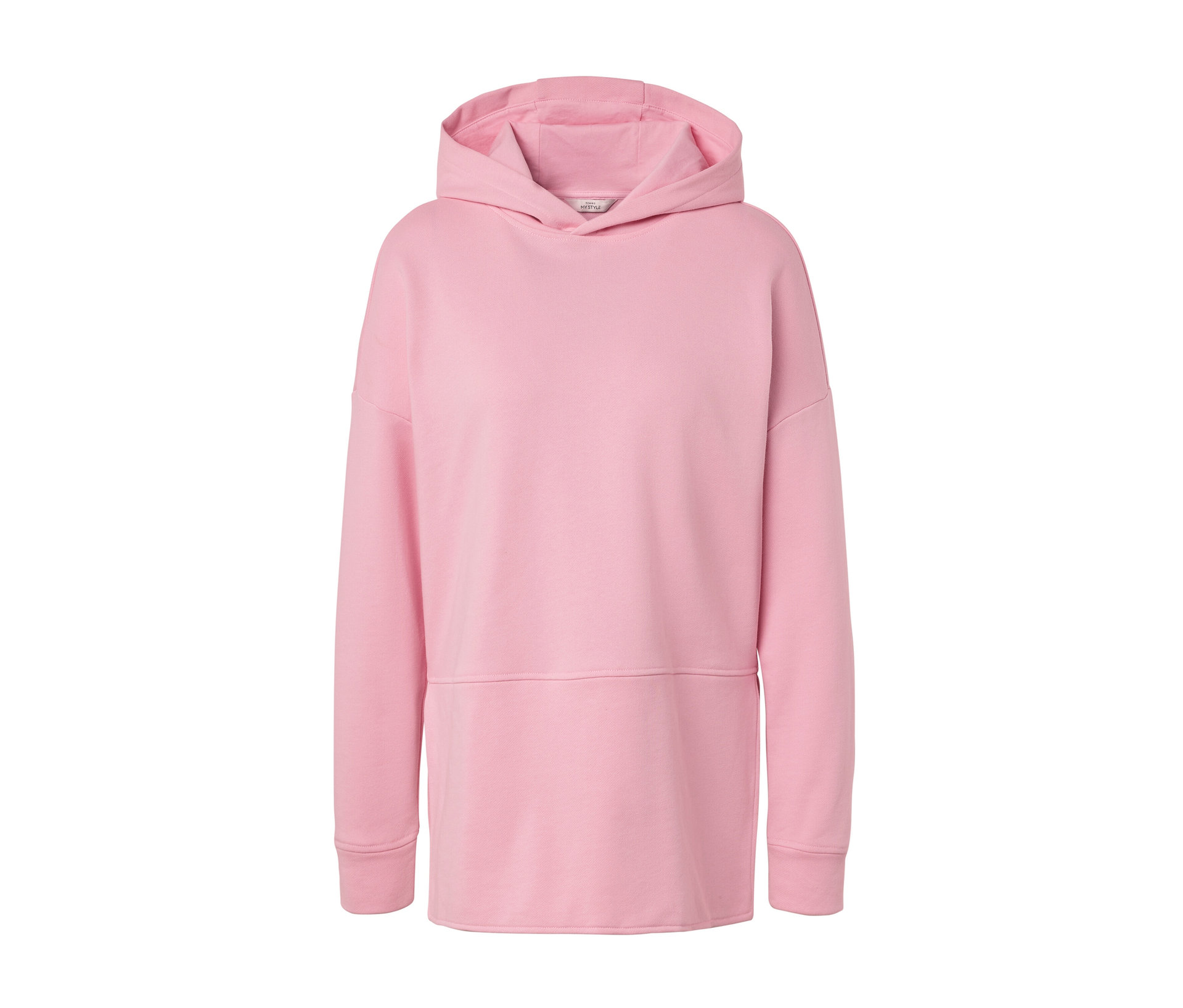 Langes Kapuzensweatshirt - Damen - Gr. S - rosa - rosa