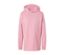 Langes Kapuzensweatshirt, rosa - Rosa