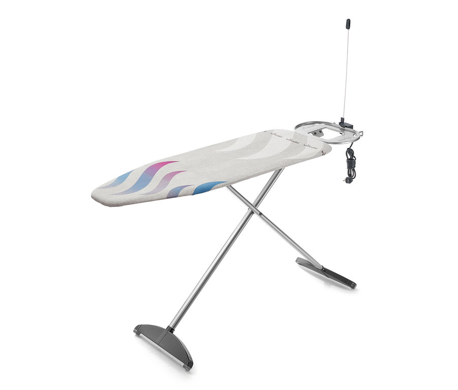 Vileda »Total reflect Plus L«, ca. 130 x 44 cm Bügeltisch mit Wellenmuster auf dem Bezug.