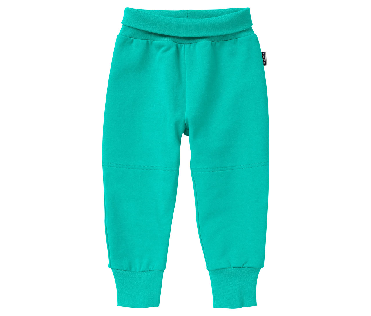 Nahaufnahme der Jako-O Jerseyhose Baby, wasserfall, auf weißem Hintergrund.