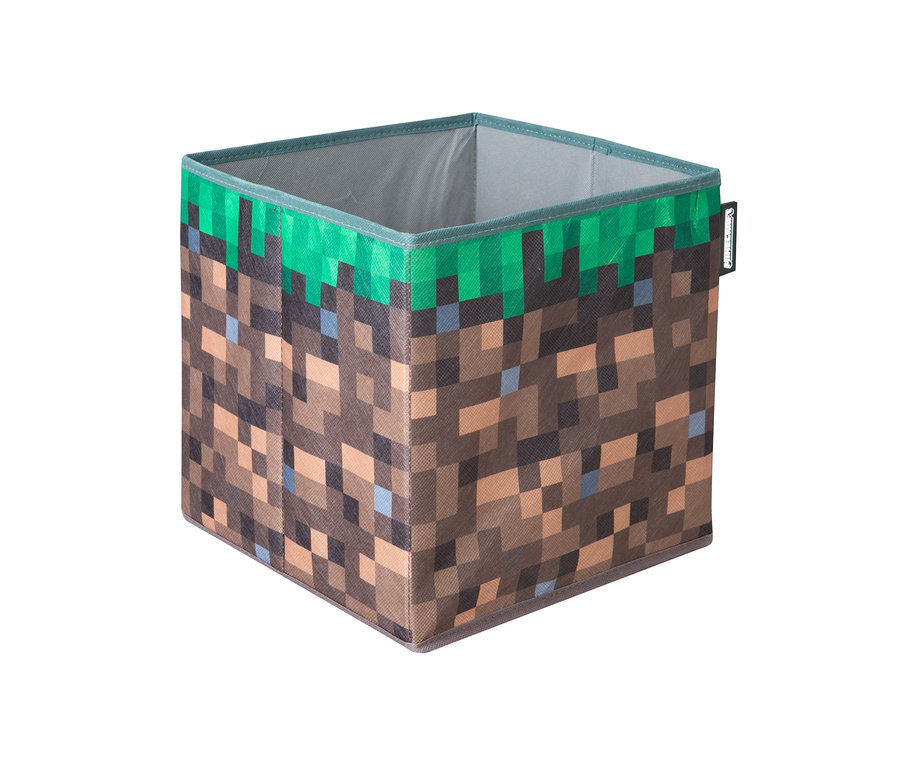 Ein Minecraft Aufbewahrungsboxen, Grasblock.