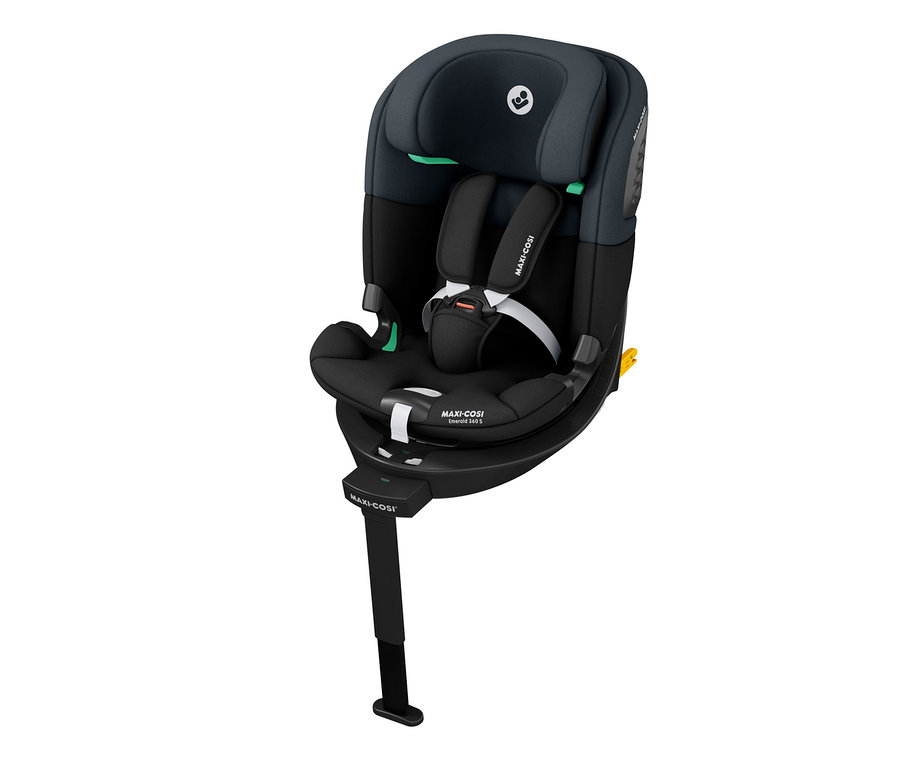Maxi-Cosi Kinder-Autositz »Emerald 360 S« in Schwarz und Grau.