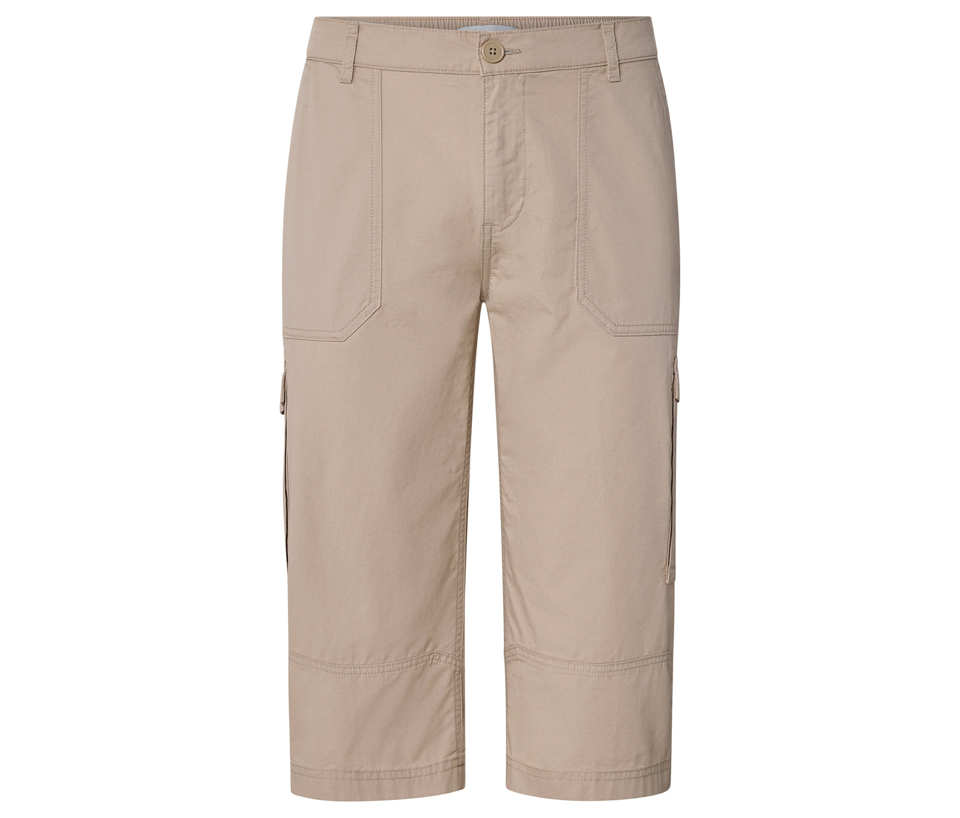 Cargo-Bermuda in 3/4-Länge - Herren - Gr. 32 - beige - beige