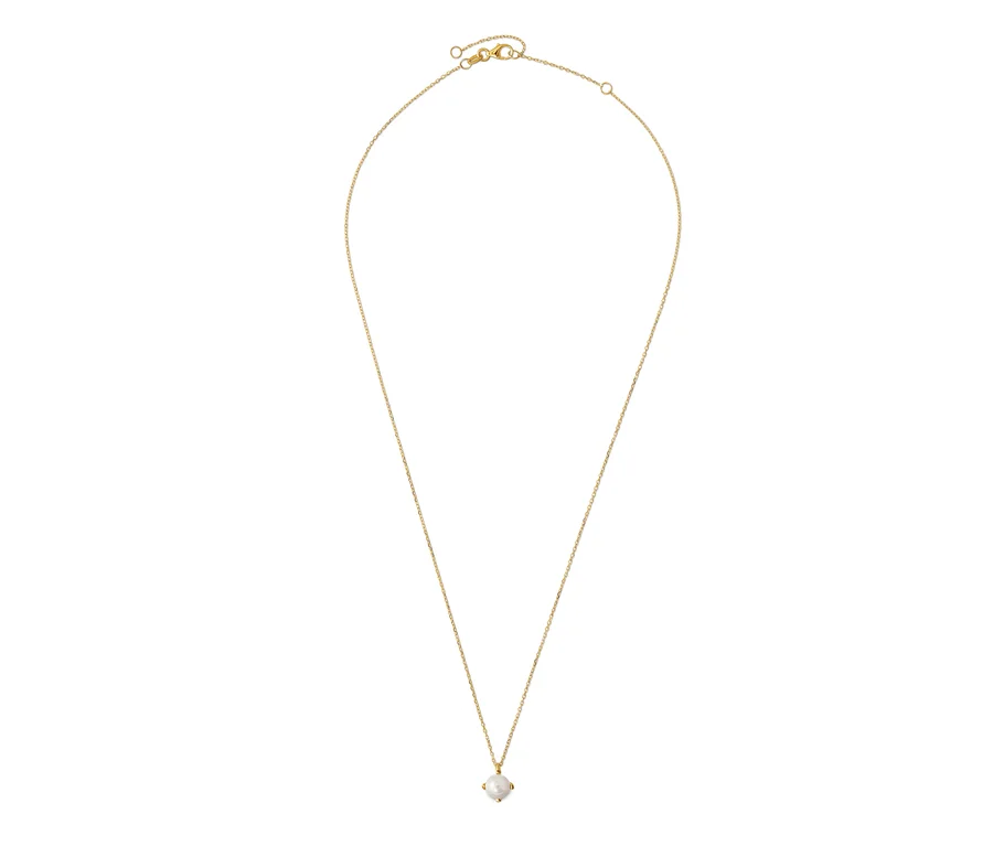 Goldkette mit Süßwasserzuchtperle.