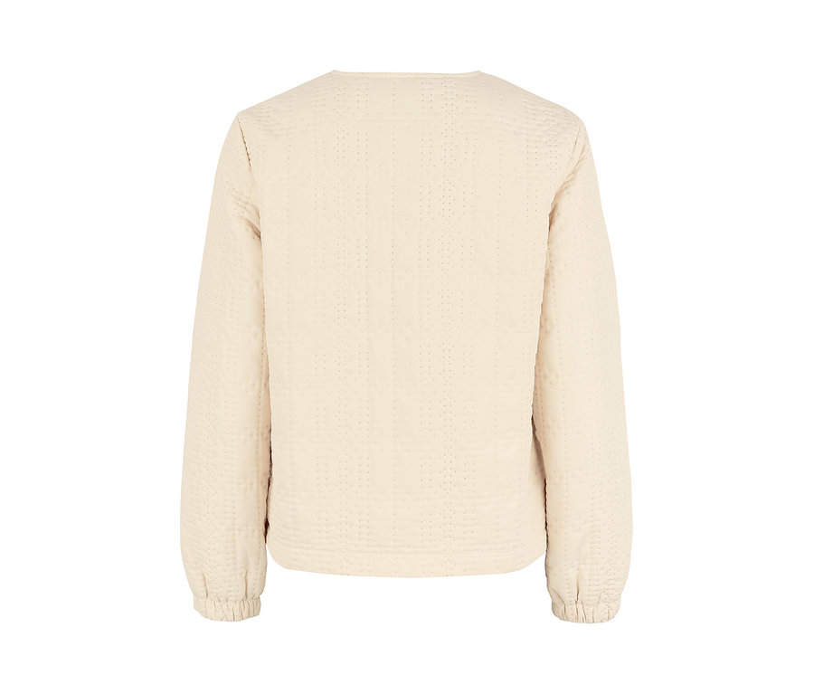 Beige Leichte Jacke.