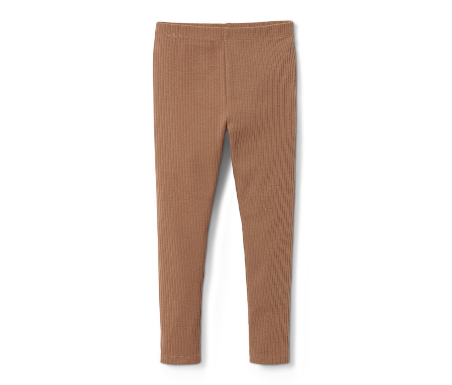 Eine braune Rippleggings.