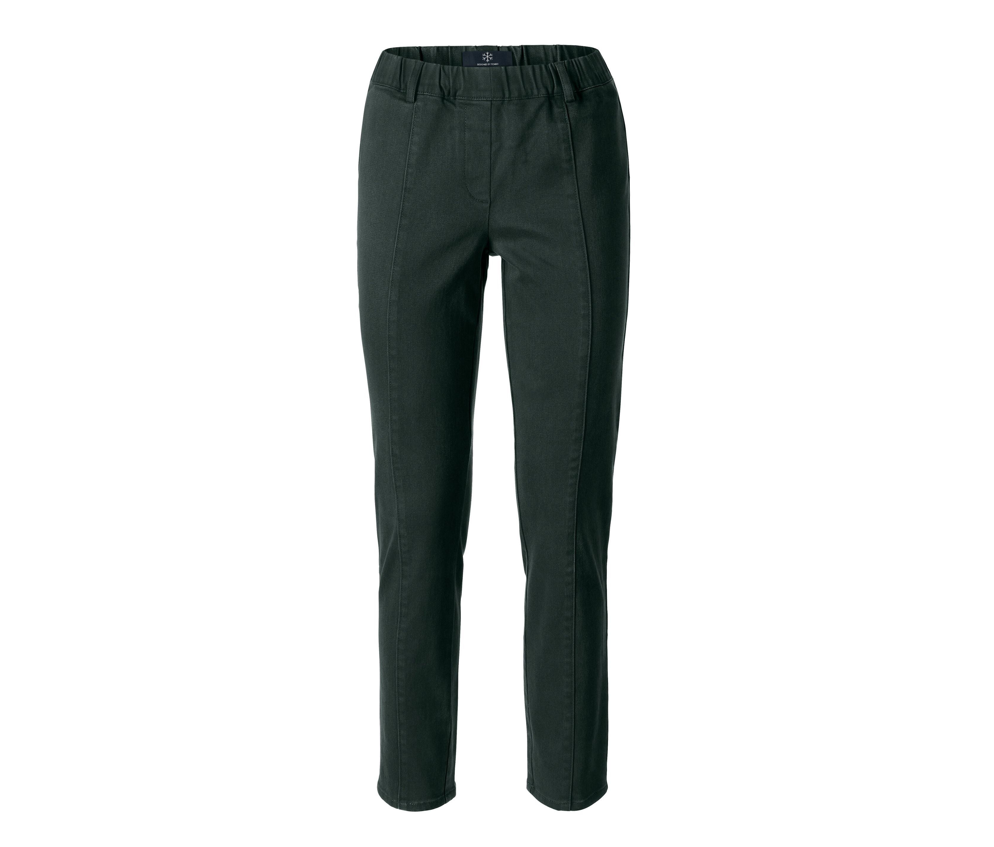 Thumbnail - Tchibo - Twillhose mit Komfortbund - Damen - Gr. 38 - dunkelgrün