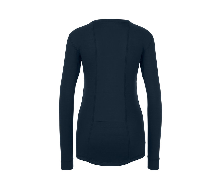 Dunkelblaue Thermo-Funktionswäsche mit langen Ärmeln.