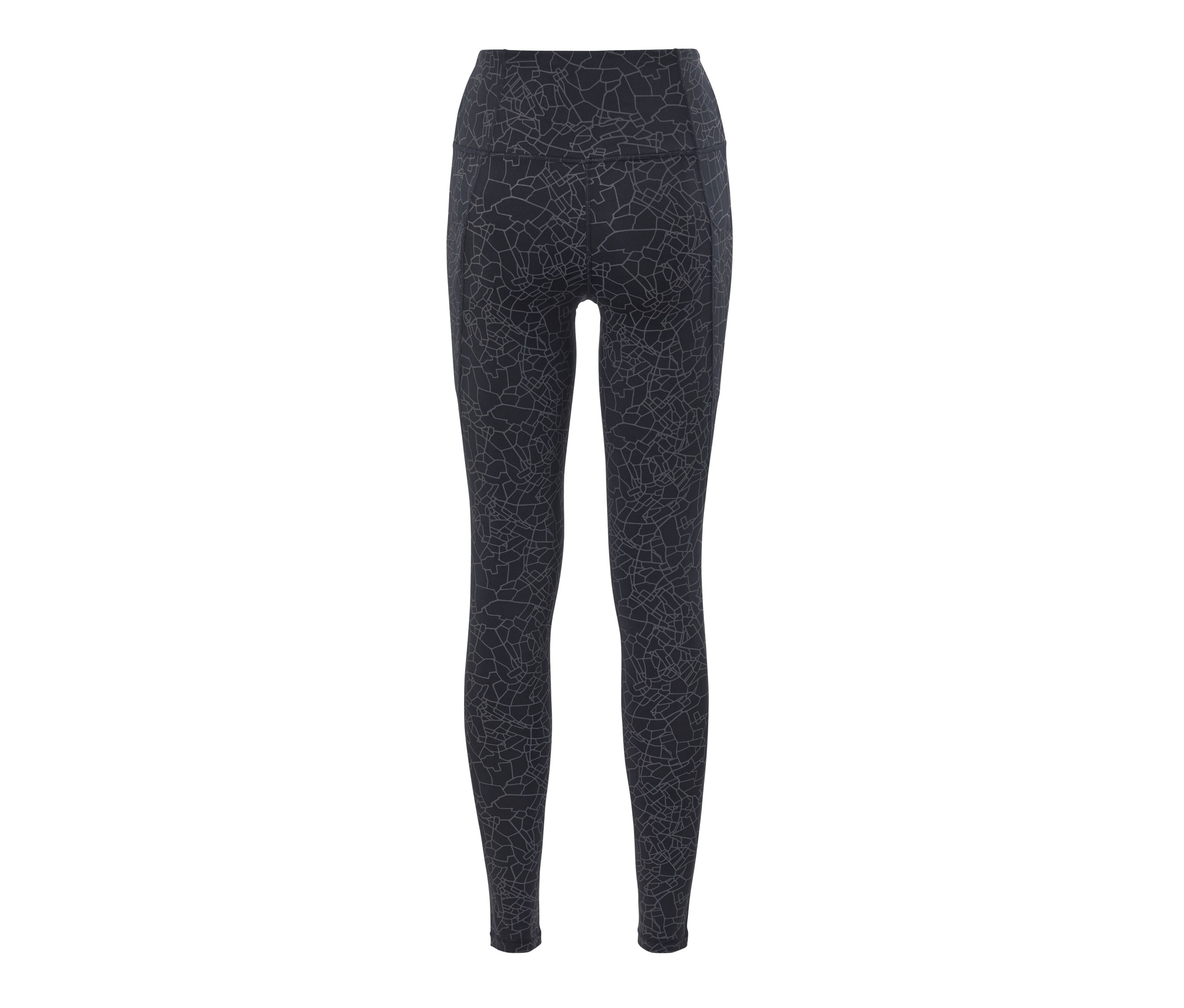 Thumbnail - Tchibo - Sporttight - Damen - Gr. L - schwarz/print