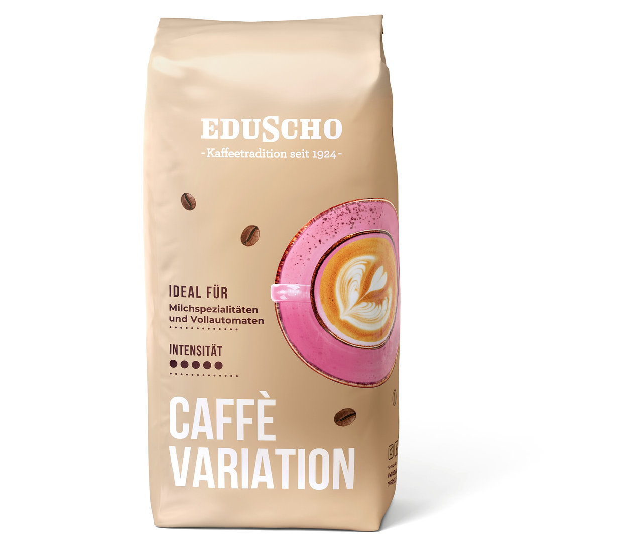 Packung Eduscho Caffè Variation - 1 kg Ganze Bohne.