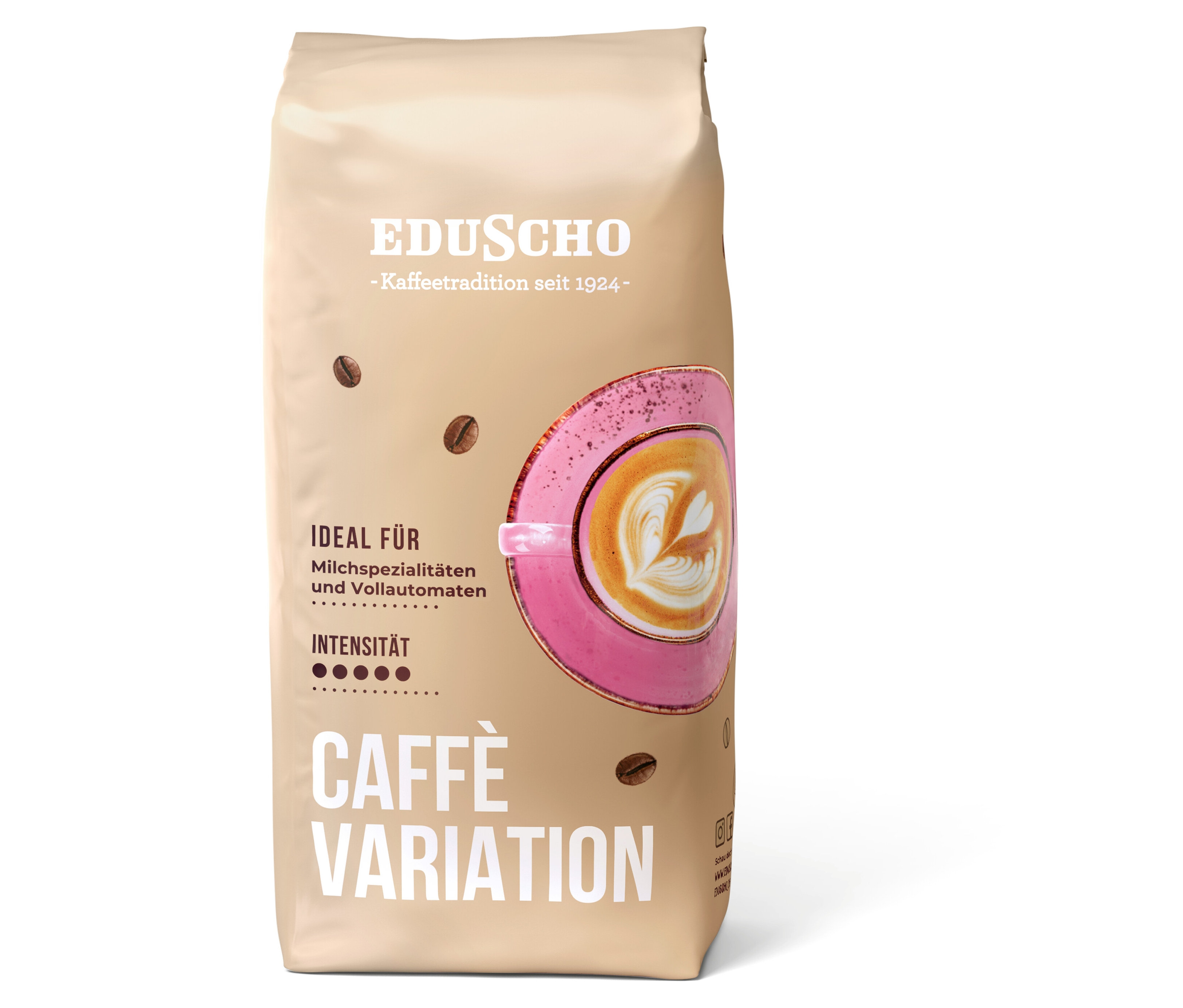 Packung Eduscho Caffè Variation - 1 kg Ganze Bohne.