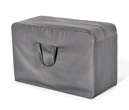 Graue Premium-XXL-Aufbewahrungstasche für Outdoor-Kissen.