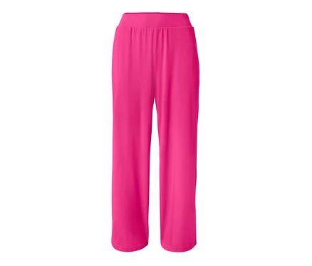 Eine pinke Jersey-Culotte auf weißem Hintergrund.