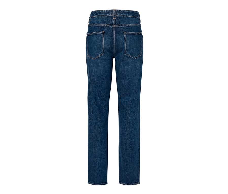 Detailansicht der Rückseite einer Jeans.