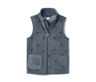Dunkelblau mit Schnecken-Alloverprint