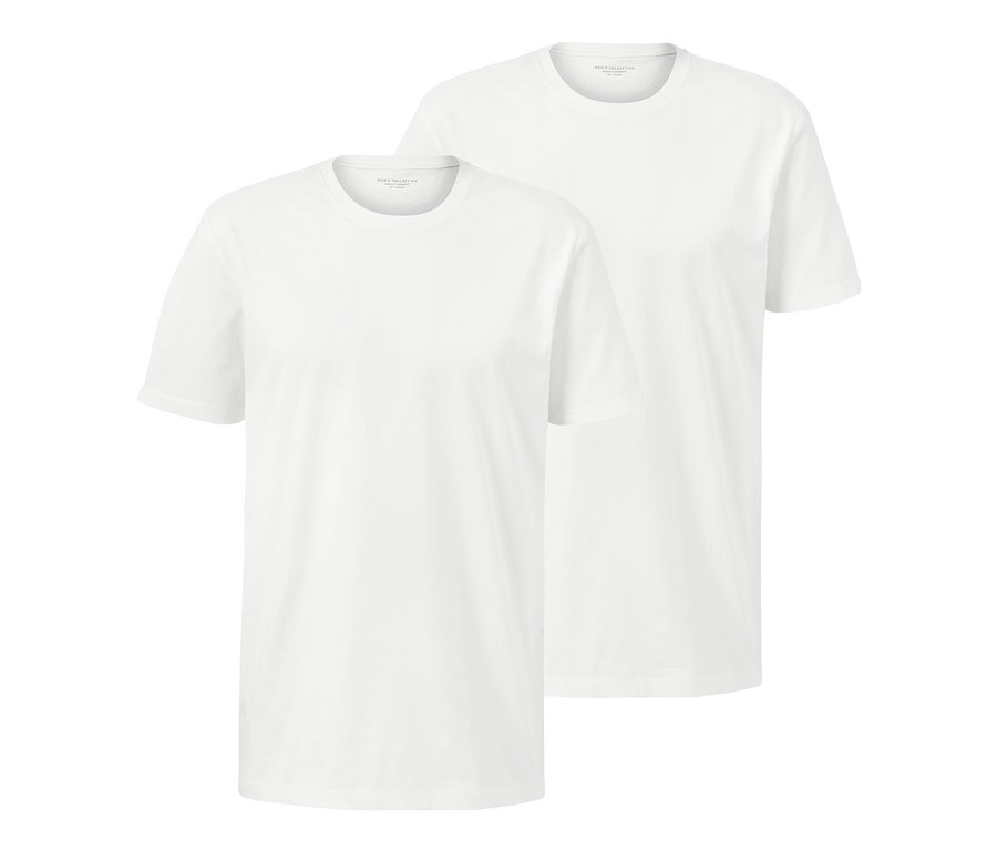 Zwei weiße T-Shirts.