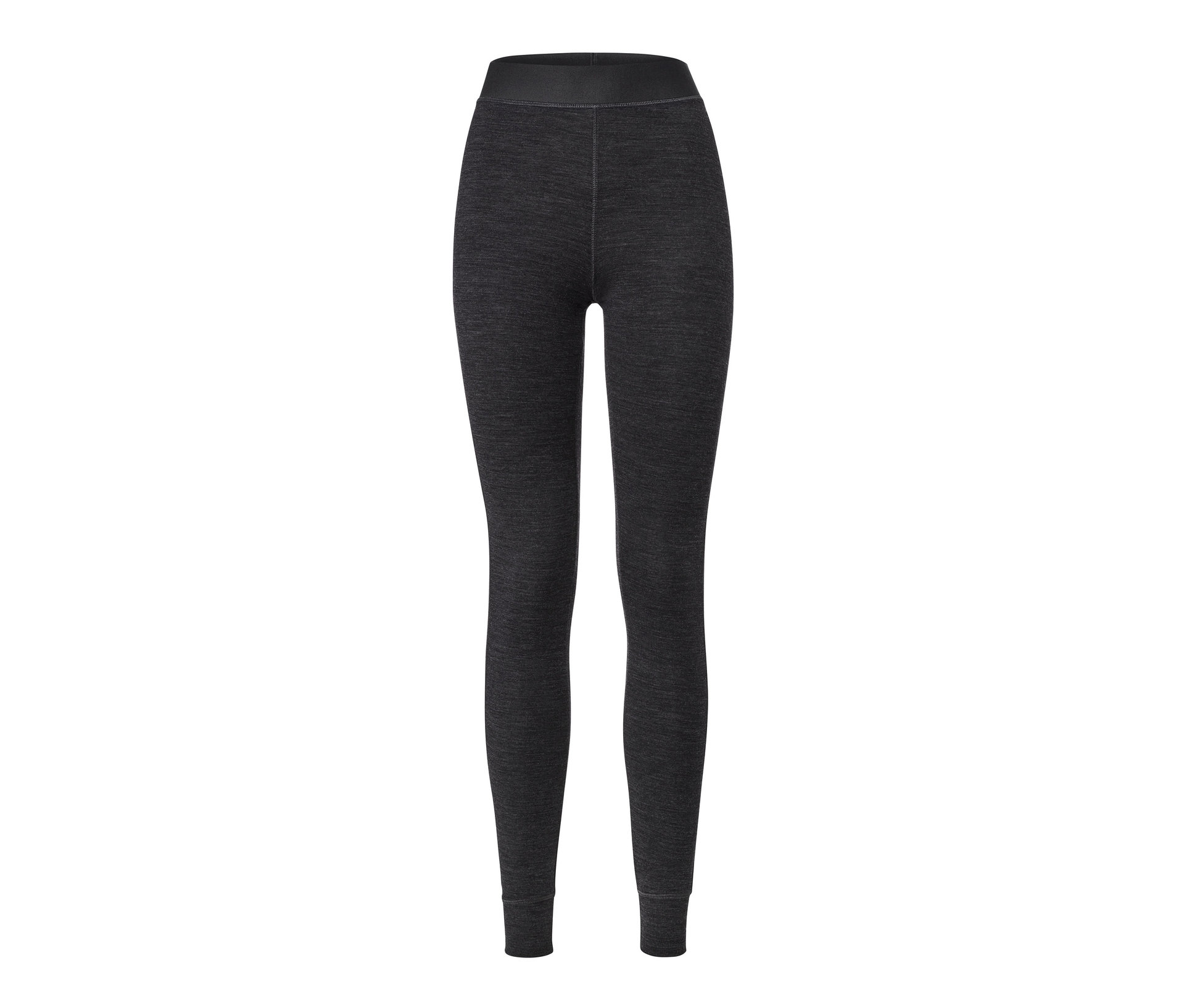 Lange Unterhose mit RWS-zertifizierter Wolle - Damen - Gr. L - anthrazit - anthrazit