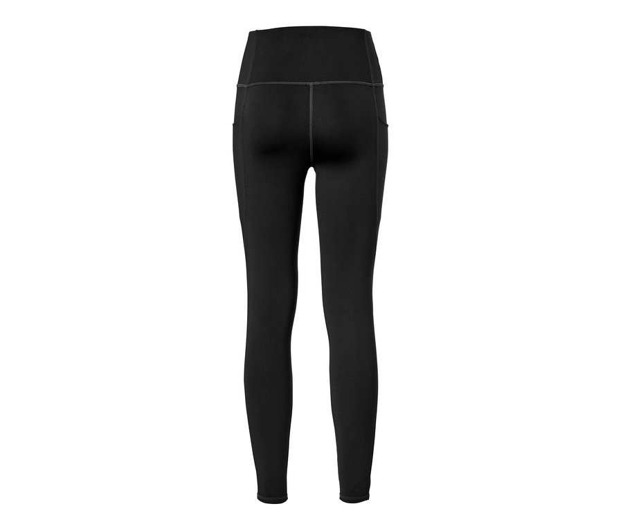 Schwarze Sporttight von hinten.