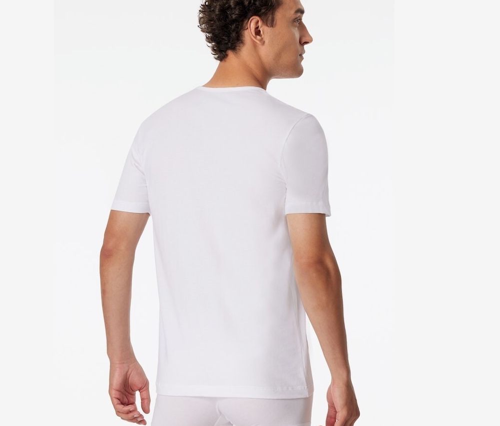 Thumbnail - 2 Schiesser T-Shirts mit Bio-Baumwolle - Herren - Gr. Xxl/8 - weiß